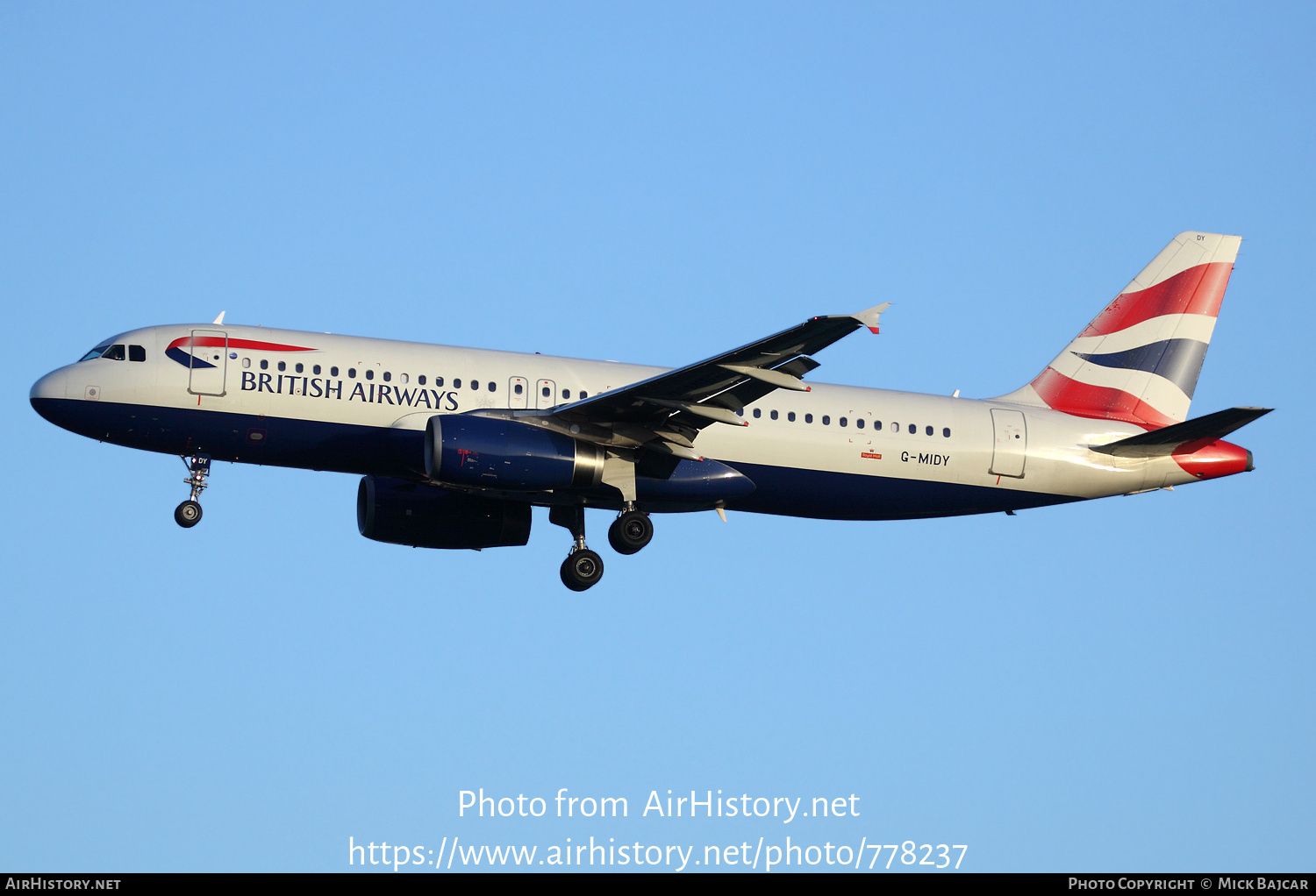 Aircraft Photo of G-MIDY | Airbus A320-232 | British Airways | AirHistory.net #778237