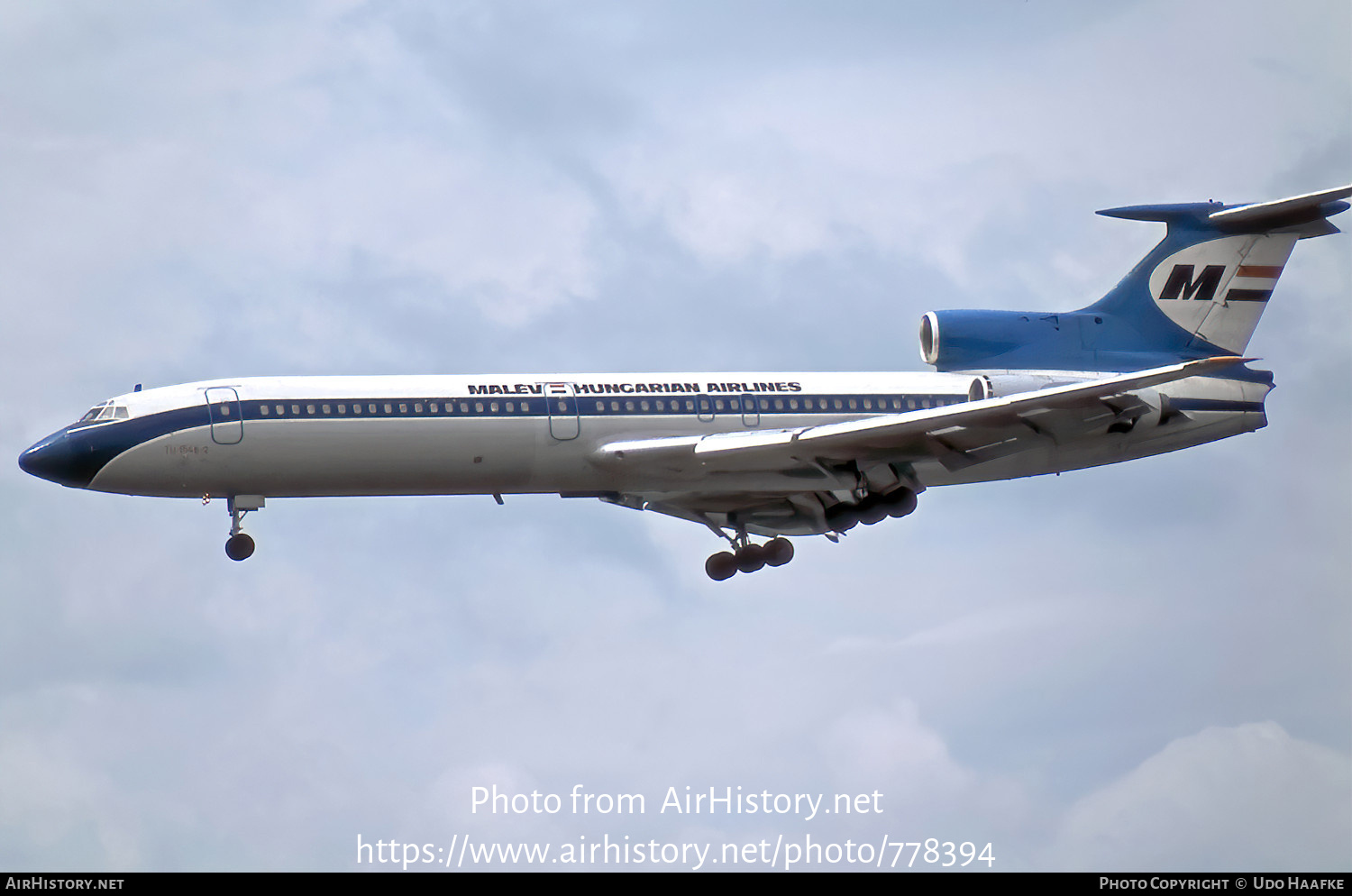 Aircraft Photo of HA-LCO | Tupolev Tu-154B-2 | Malév - Hungarian Airlines | AirHistory.net #778394