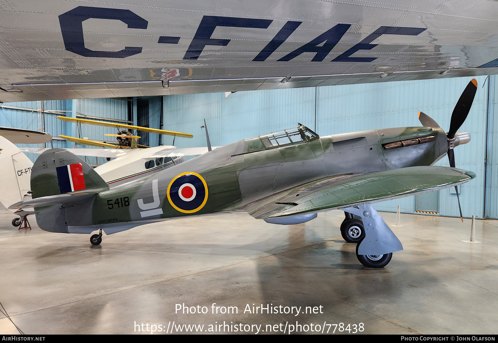 Aircraft Photo of 5418 | Hawker Hurricane Mk12 | Canada - Air Force | AirHistory.net #778438