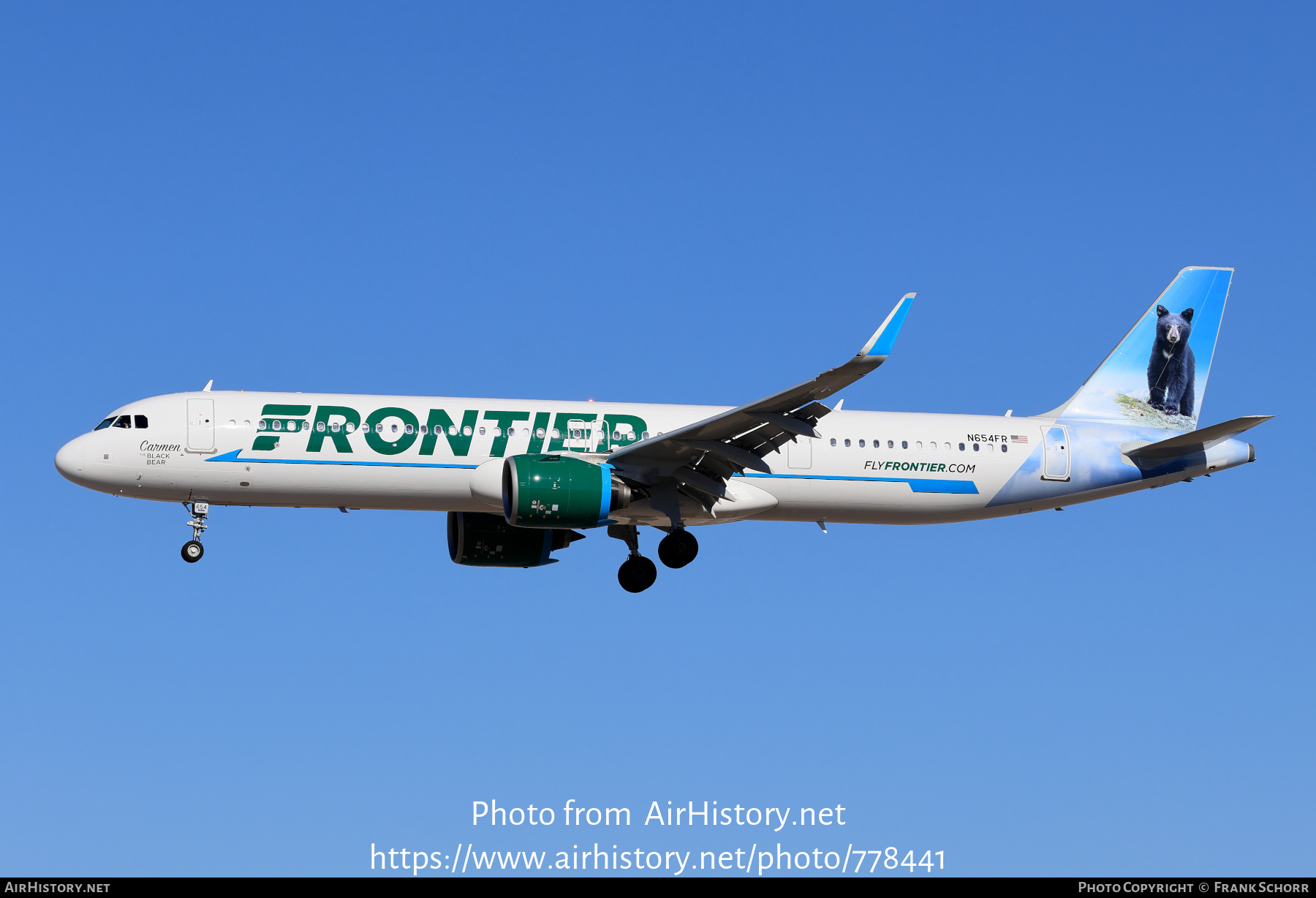 Aircraft Photo of N654FR | Airbus A321-271NX | Frontier Airlines | AirHistory.net #778441