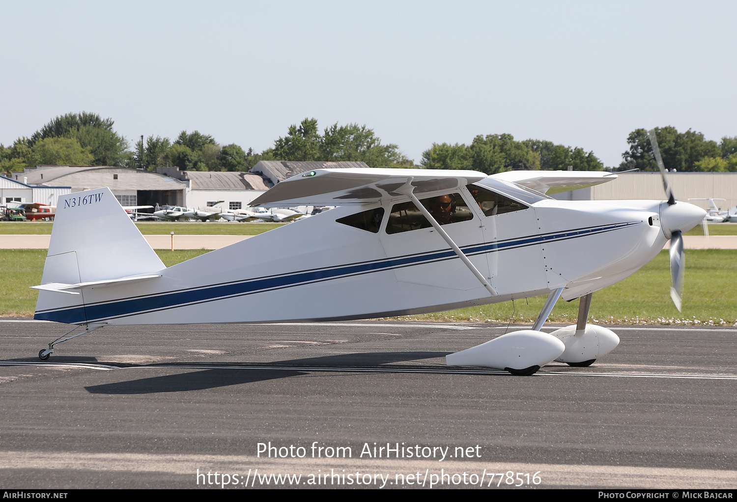 Aircraft Photo of N316TW | Wittman W-10 Tailwind | AirHistory.net #778516