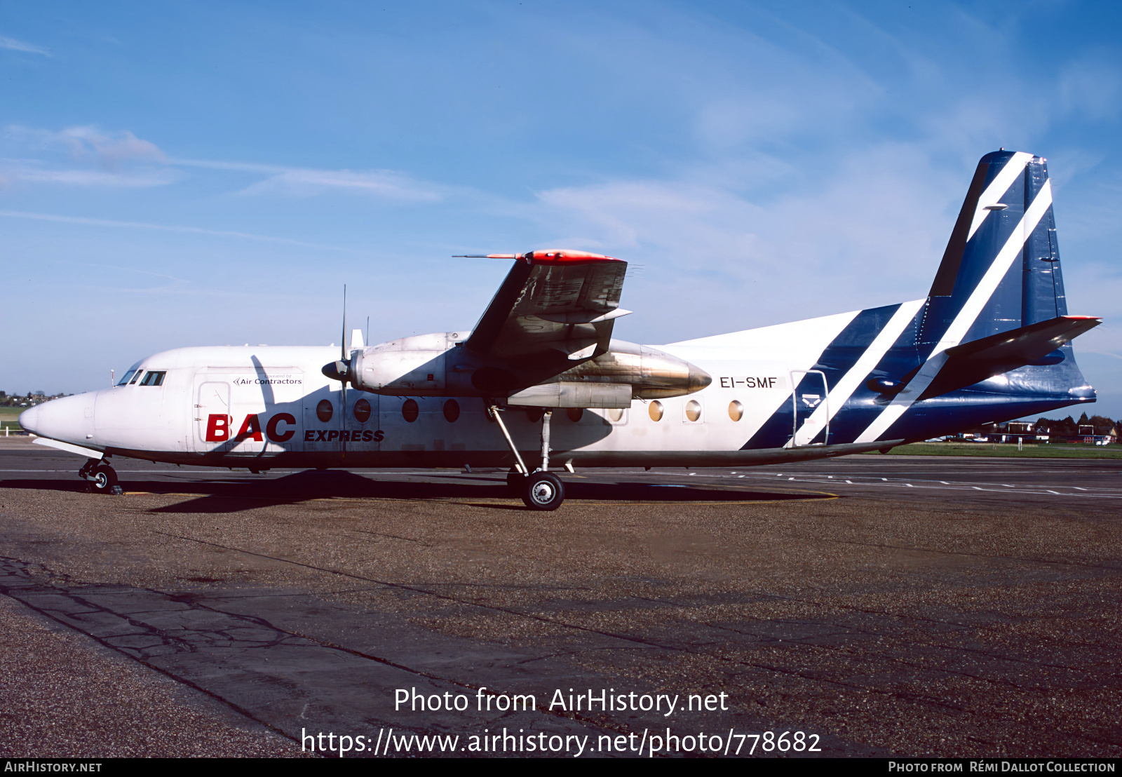 Aircraft Photo of EI-SMF | Fokker F27-500 Friendship | BAC Express Airlines | AirHistory.net #778682