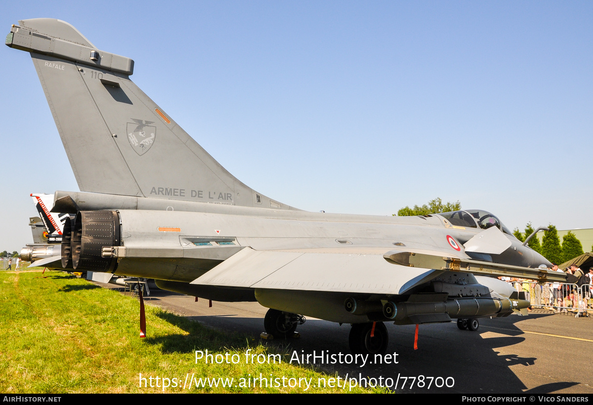 Aircraft Photo of 110 | Dassault Rafale C | France - Air Force | AirHistory.net #778700