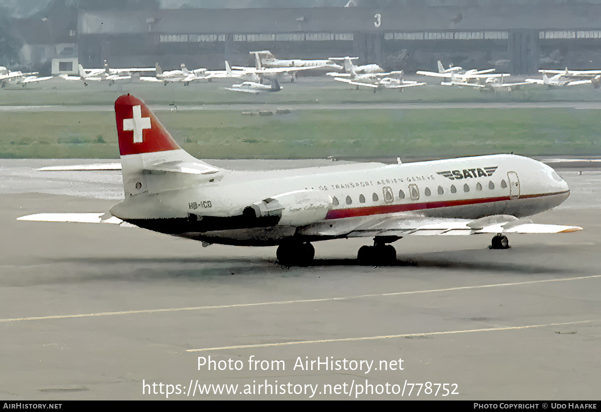 Aircraft Photo of HB-ICO | Sud SE-210 Caravelle 10B1R | SATA - SA de Transport Aérien | AirHistory.net #778752