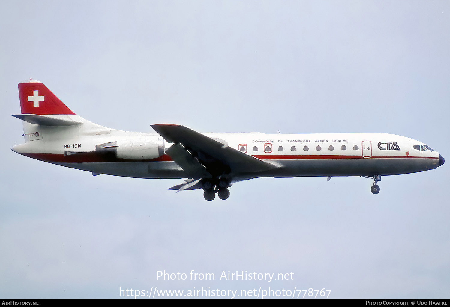 Aircraft Photo of HB-ICN | Sud SE-210 Caravelle 10B1R | CTA - Compagnie de Transport Aérien | AirHistory.net #778767