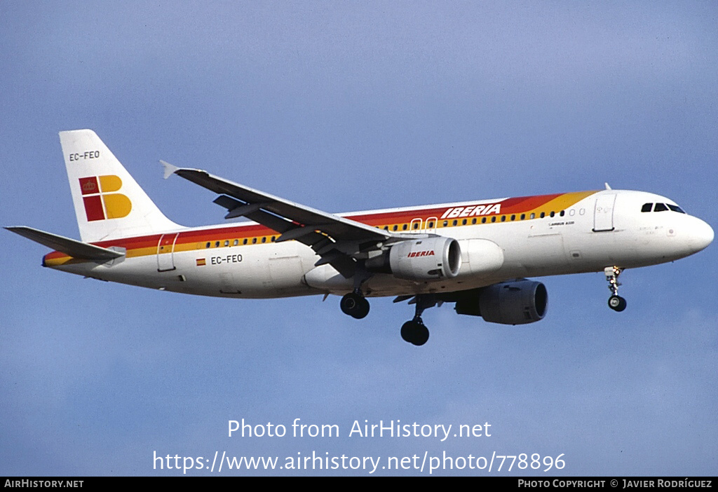 Aircraft Photo of EC-FEO | Airbus A320-211 | Iberia | AirHistory.net #778896