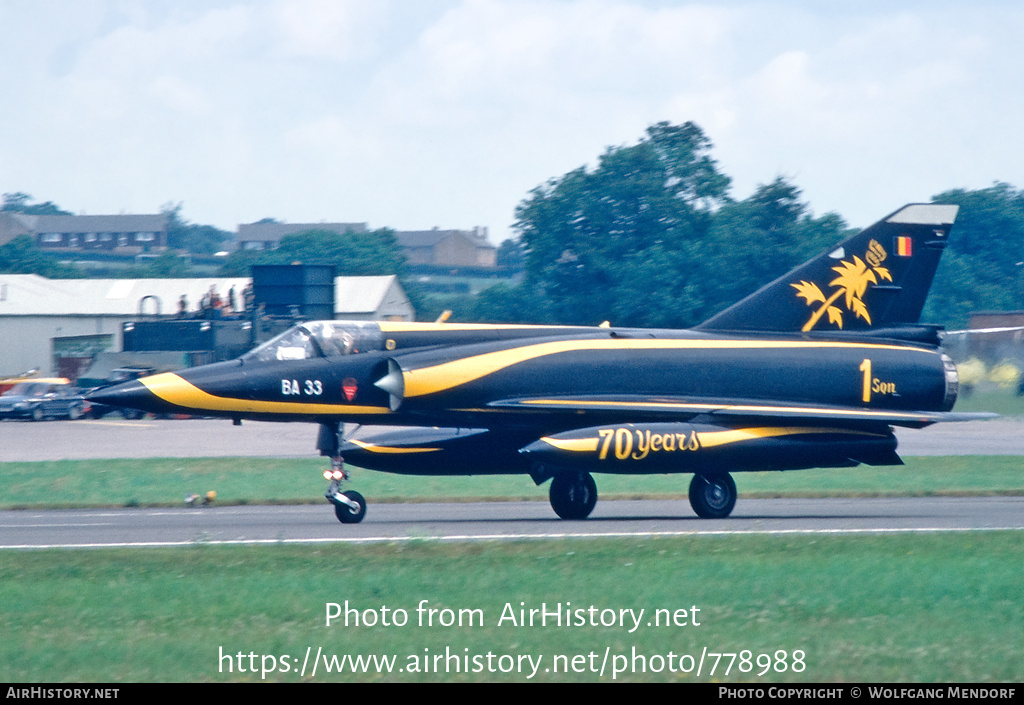 Aircraft Photo of BA33 | Dassault Mirage 5BA | Belgium - Air Force | AirHistory.net #778988