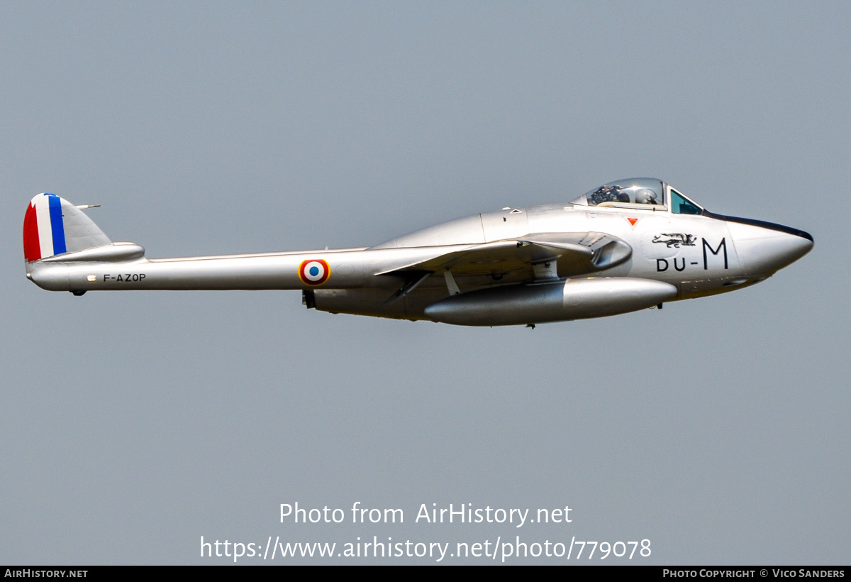 Aircraft Photo of F-AZOP | De Havilland D.H. 100 Vampire FB6 | France - Air Force | AirHistory.net #779078