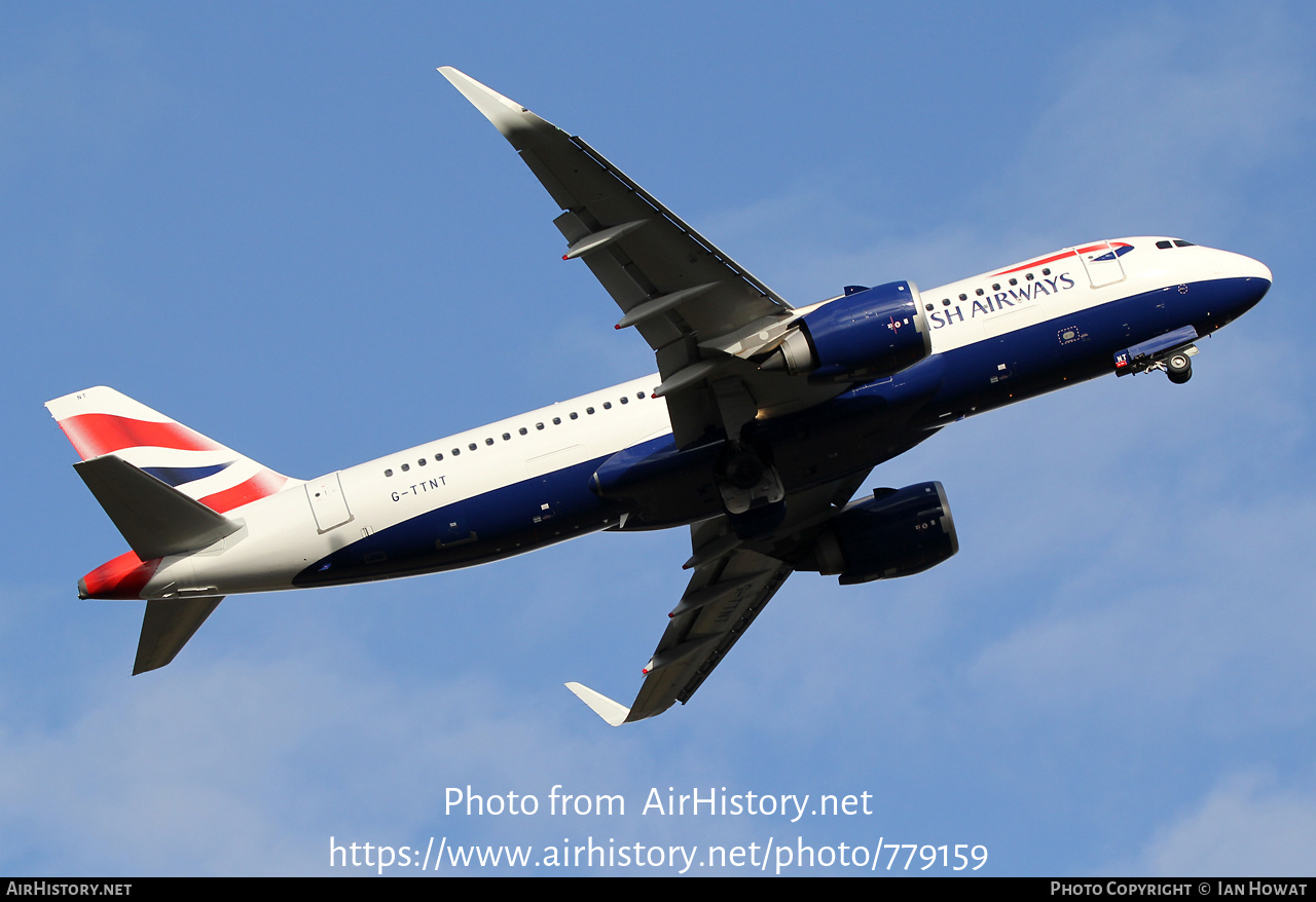 Aircraft Photo of G-TTNT | Airbus A320-251N | British Airways | AirHistory.net #779159