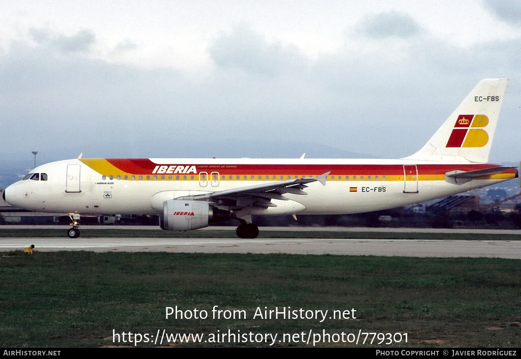 Aircraft Photo of EC-FBS | Airbus A320-211 | Iberia | AirHistory.net #779301