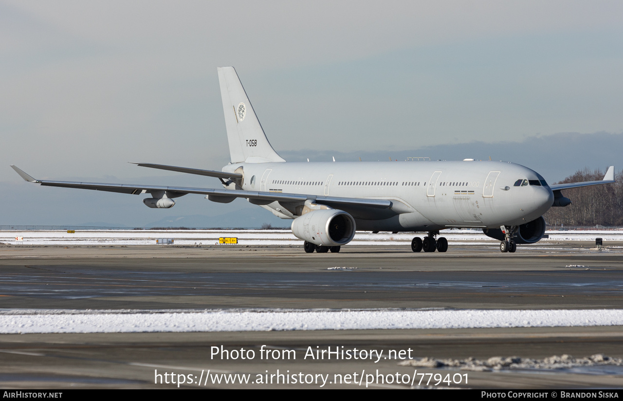 Aircraft Photo of T-058 | Airbus A330-243MRTT | Netherlands - Air Force | AirHistory.net #779401