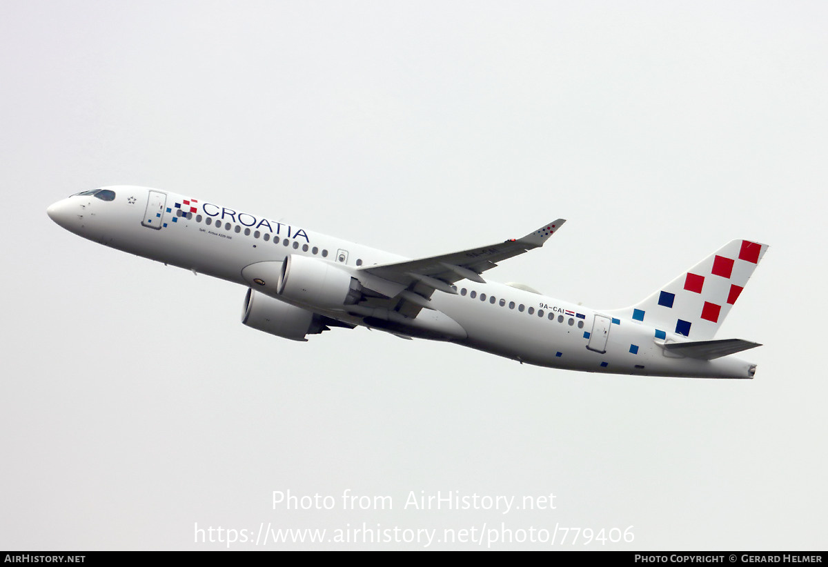 Aircraft Photo of 9A-CAI | Airbus A220-300 (BD-500-1A11) | Croatia Airlines | AirHistory.net #779406