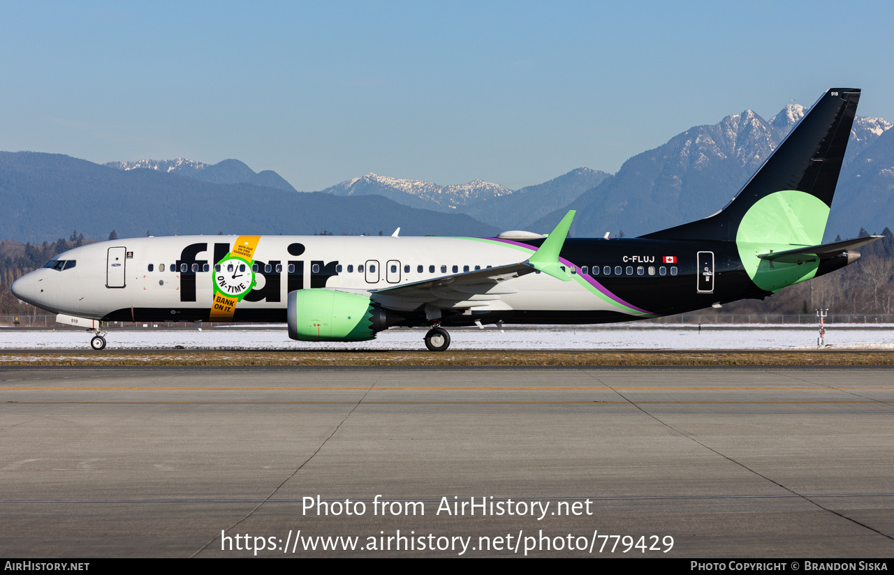 Aircraft Photo of C-FLUJ | Boeing 737-8 Max 8 | Flair Airlines | AirHistory.net #779429