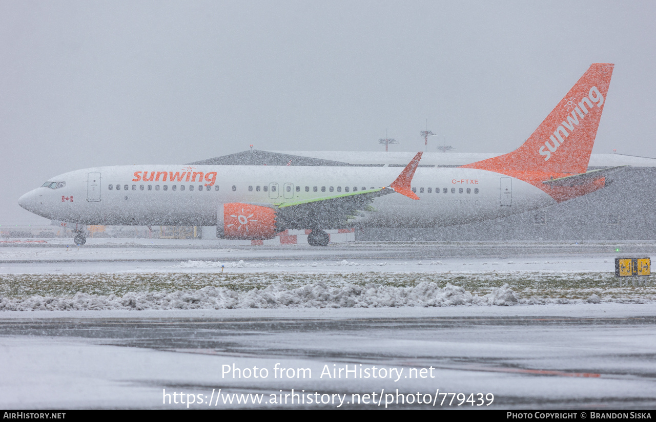 Aircraft Photo of C-FTXE | Boeing 737-8 Max 8 | Sunwing Airlines | AirHistory.net #779439