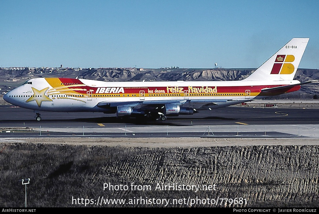 Aircraft Photo of EC-DIA | Boeing 747-256B | Iberia | AirHistory.net #779681