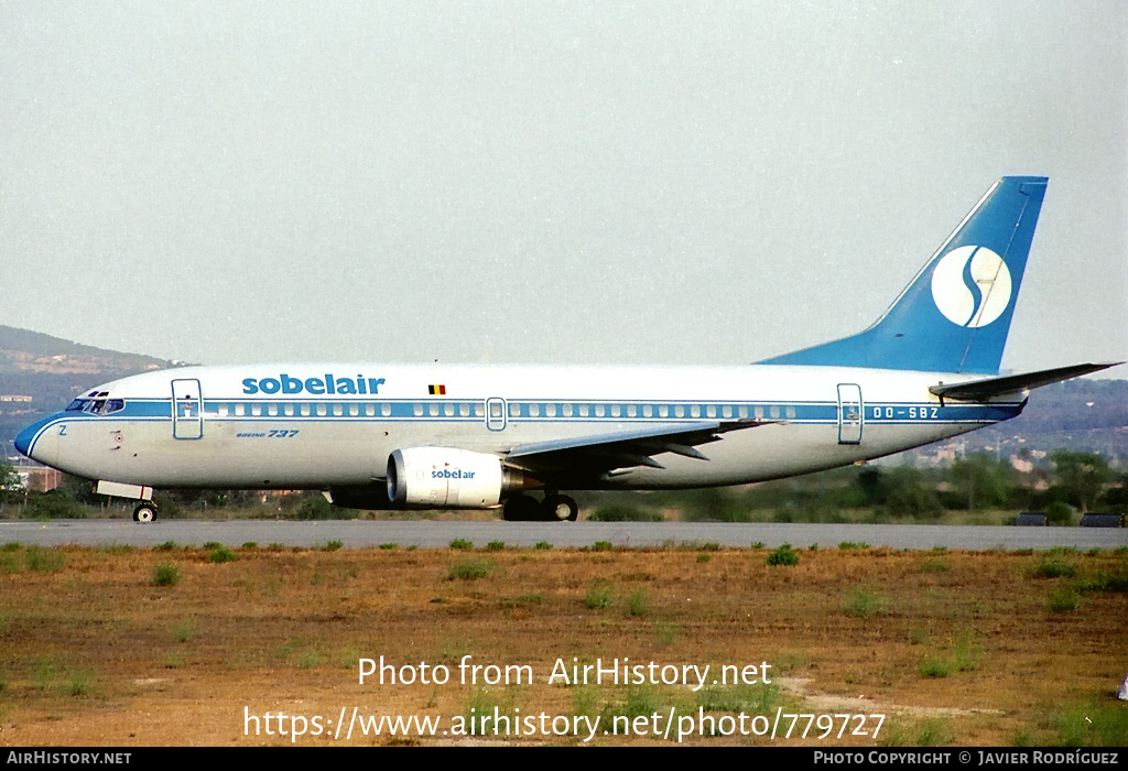 Aircraft Photo of OO-SBZ | Boeing 737-329 | Sobelair | AirHistory.net #779727