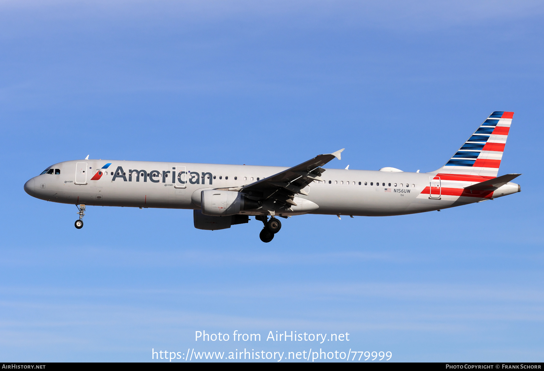 Aircraft Photo of N156UW | Airbus A321-211 | American Airlines | AirHistory.net #779999