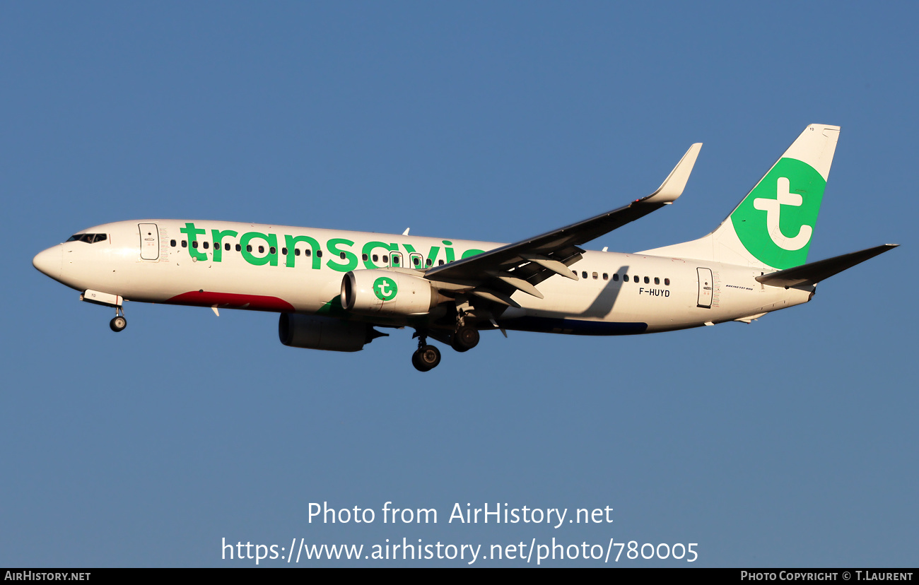 Aircraft Photo of F-HUYD | Boeing 737-8JP | Transavia | AirHistory.net #780005