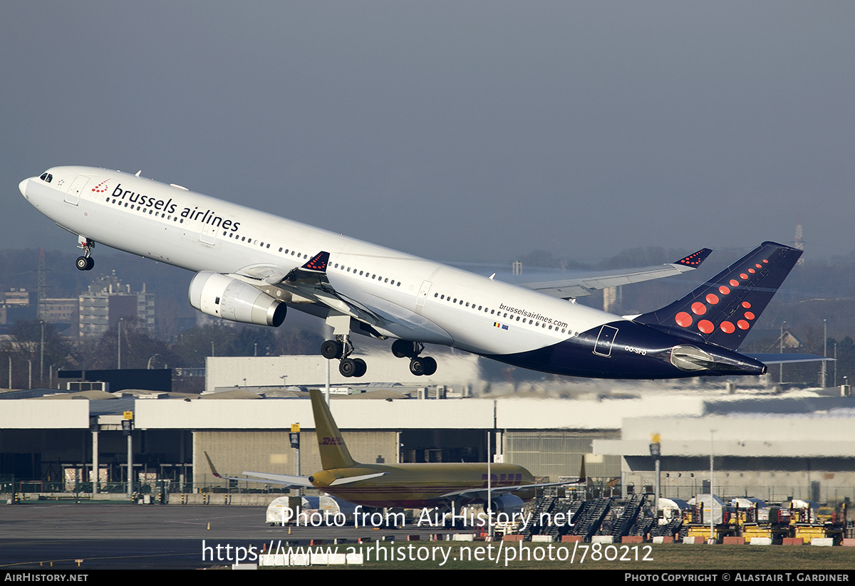 Aircraft Photo of OO-SFD | Airbus A330-342 | Brussels Airlines | AirHistory.net #780212