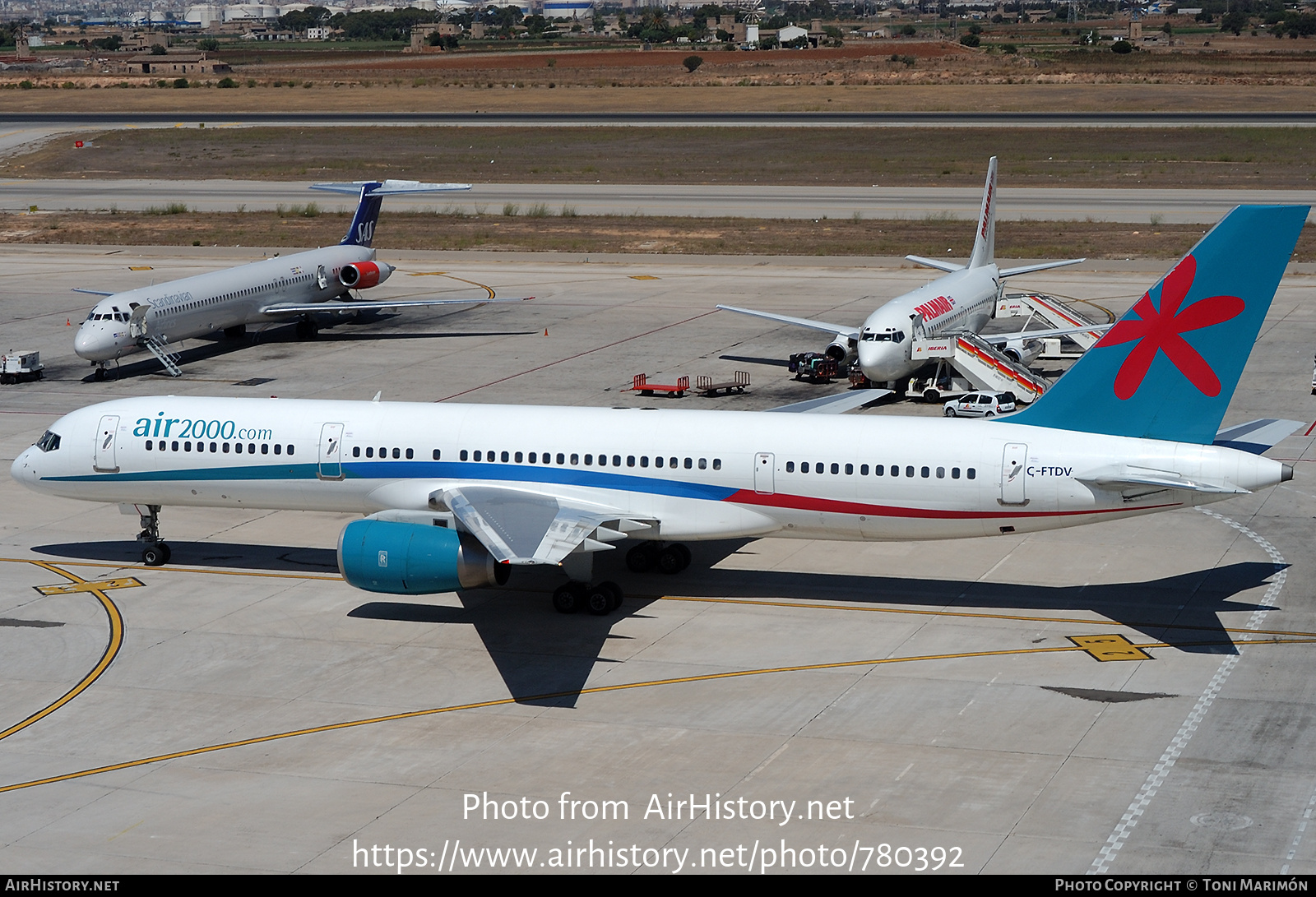 Aircraft Photo of C-FTDV | Boeing 757-28A | Air 2000 | AirHistory.net #780392