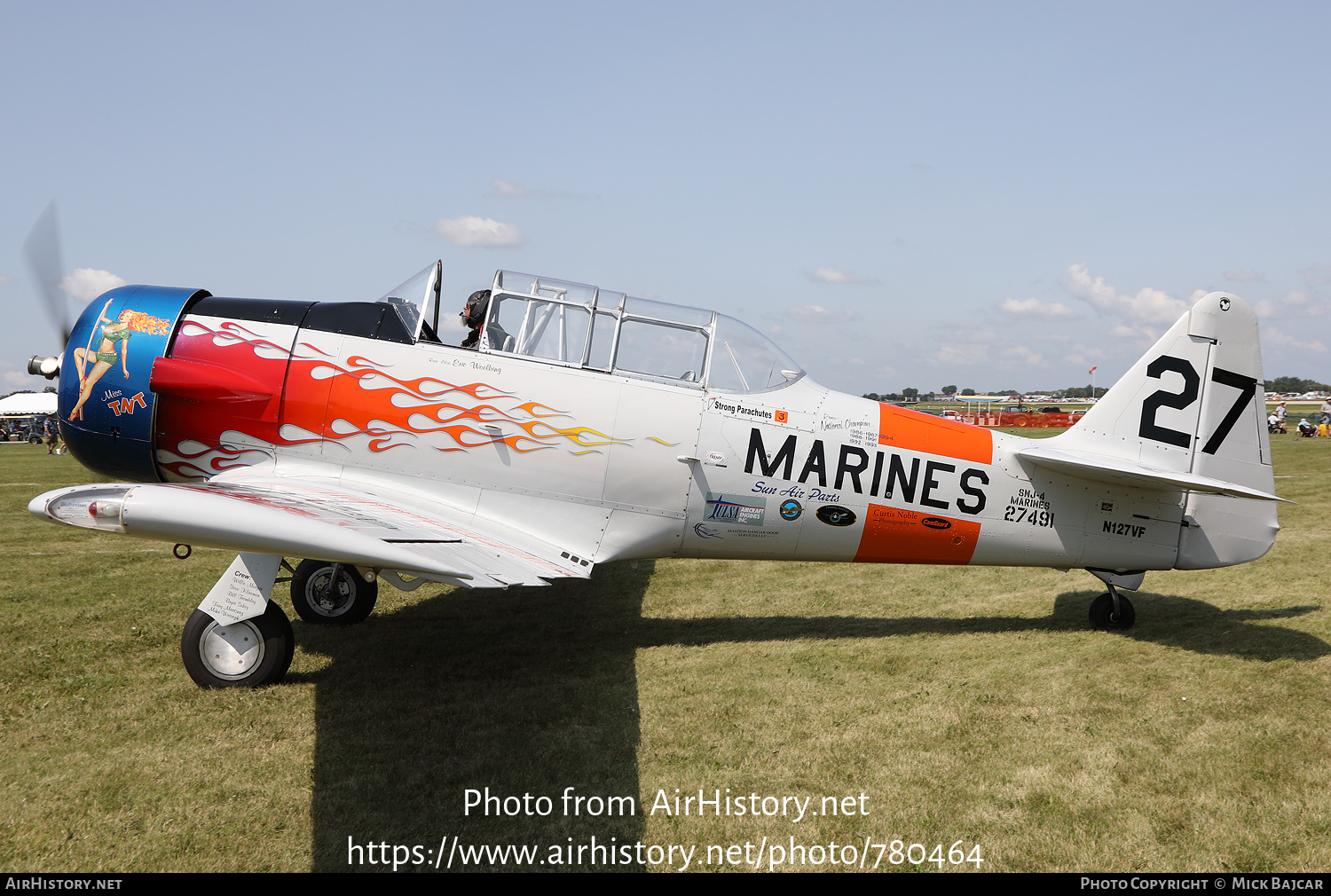 Aircraft Photo of N127VF / 27491 | North American SNJ-4 Texan | USA - Marines | AirHistory.net #780464