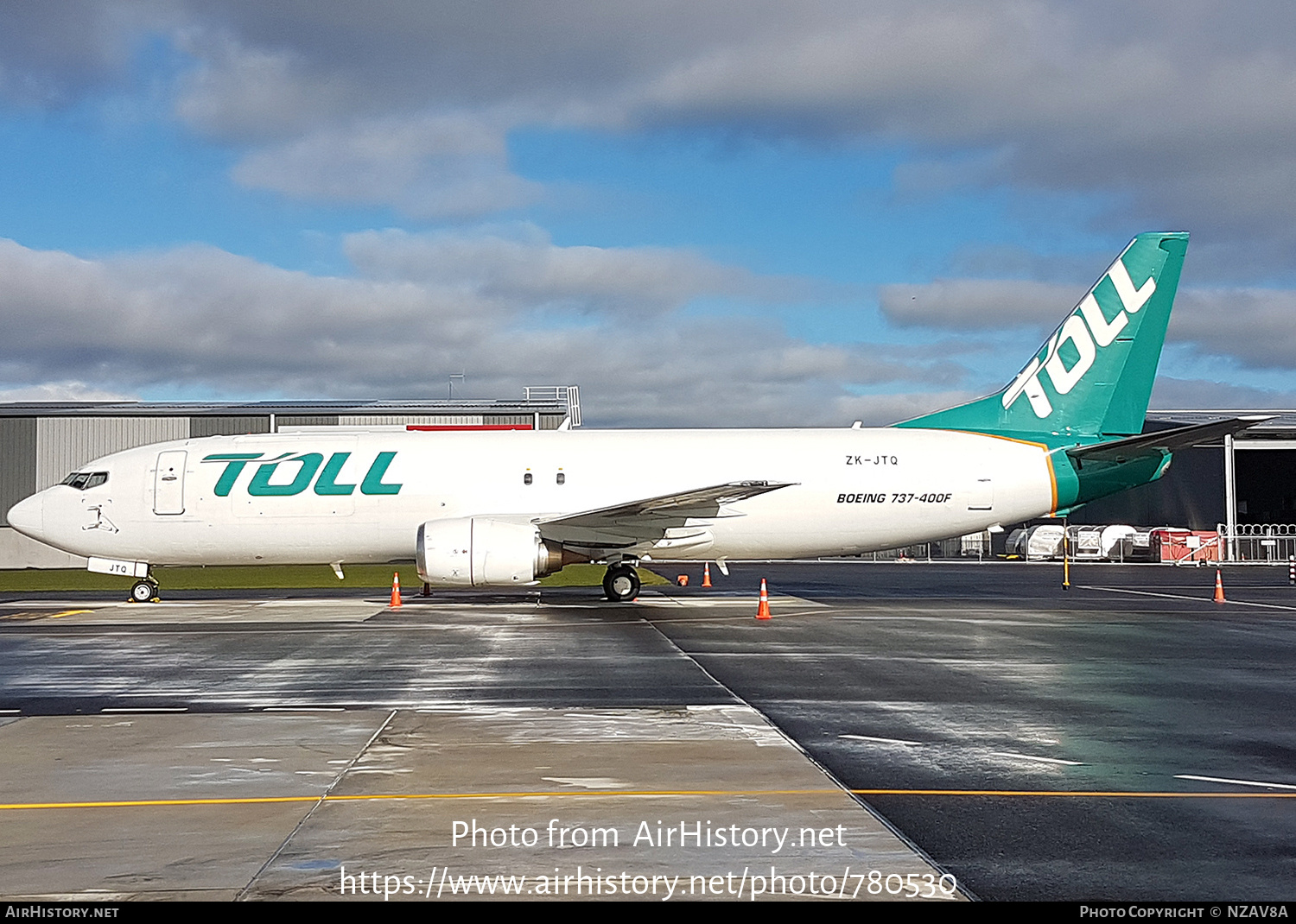 Aircraft Photo of ZK-JTQ | Boeing 737-476(SF) | Toll Priority | AirHistory.net #780530