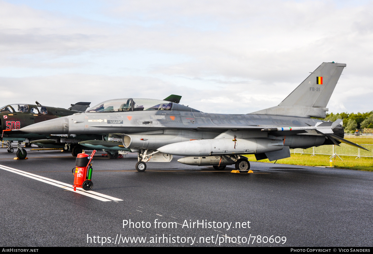 Aircraft Photo of FB21 | General Dynamics F-16BM Fighting Falcon | Belgium - Air Force | AirHistory.net #780609