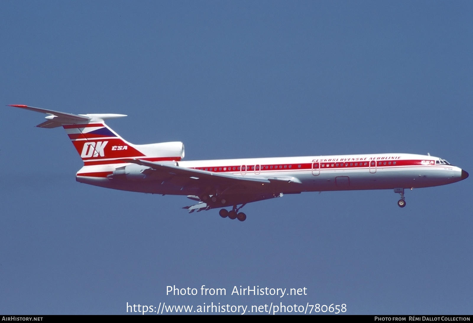 Aircraft Photo of OK-SCA | Tupolev Tu-154M | ČSA - Československé Aerolinie - Czechoslovak Airlines | AirHistory.net #780658