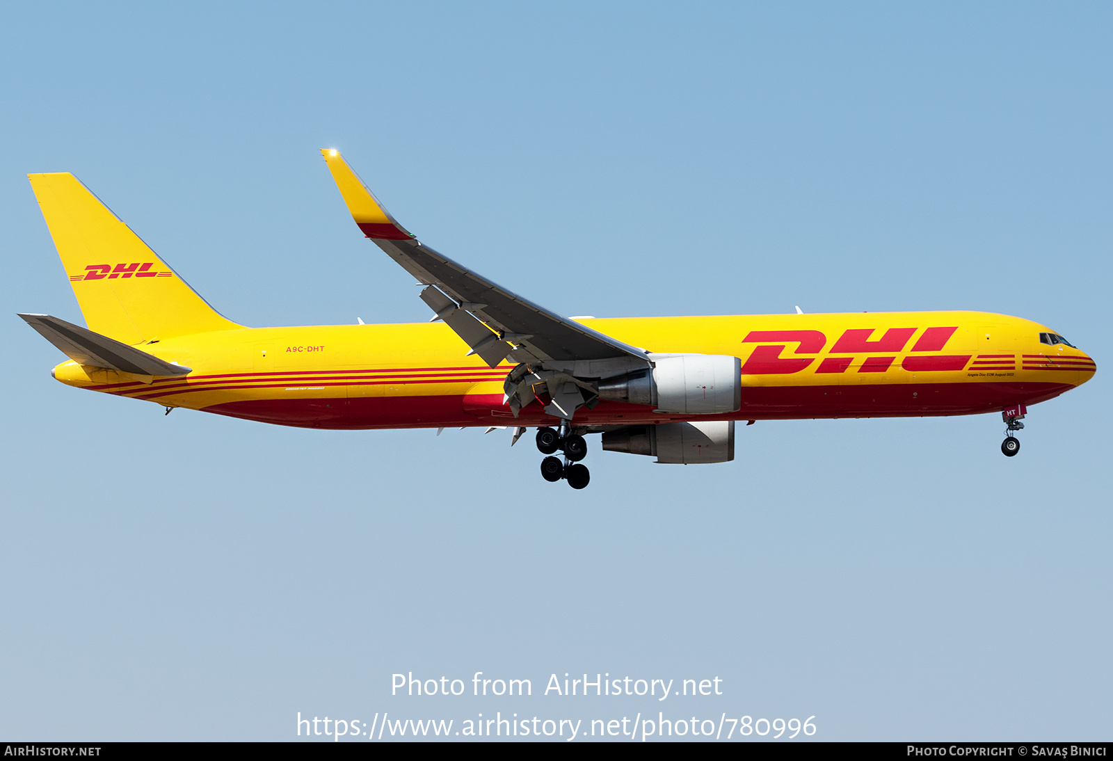 Aircraft Photo of A9C-DHT | Boeing 767-323/ER(BDSF) | DHL International | AirHistory.net #780996