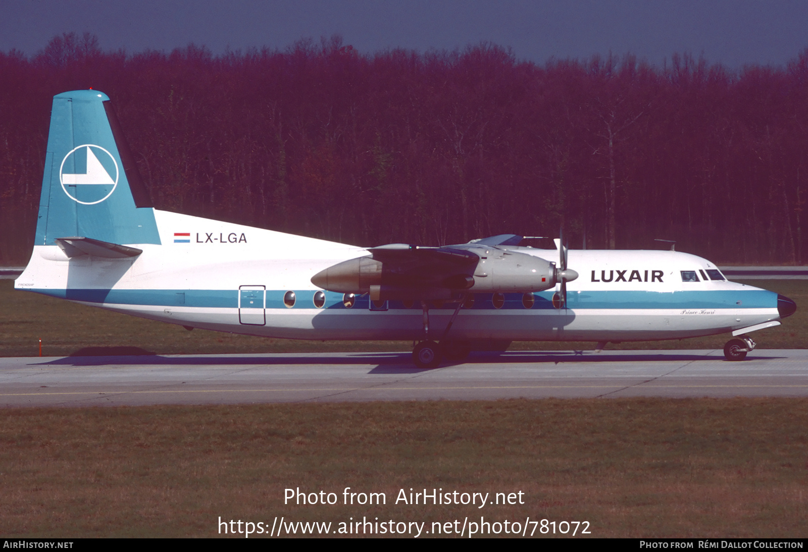 Aircraft Photo of LX-LGA | Fokker F27-100 Friendship | Luxair | AirHistory.net #781072