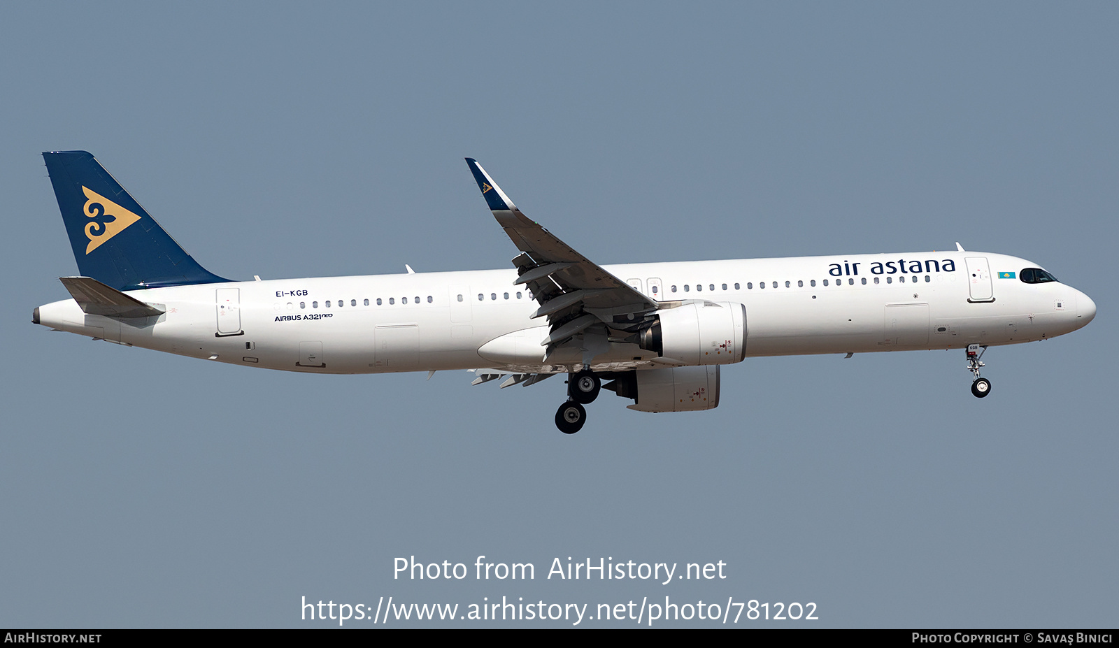 Aircraft Photo of EI-KGB | Airbus A321-271NX | Air Astana | AirHistory.net #781202