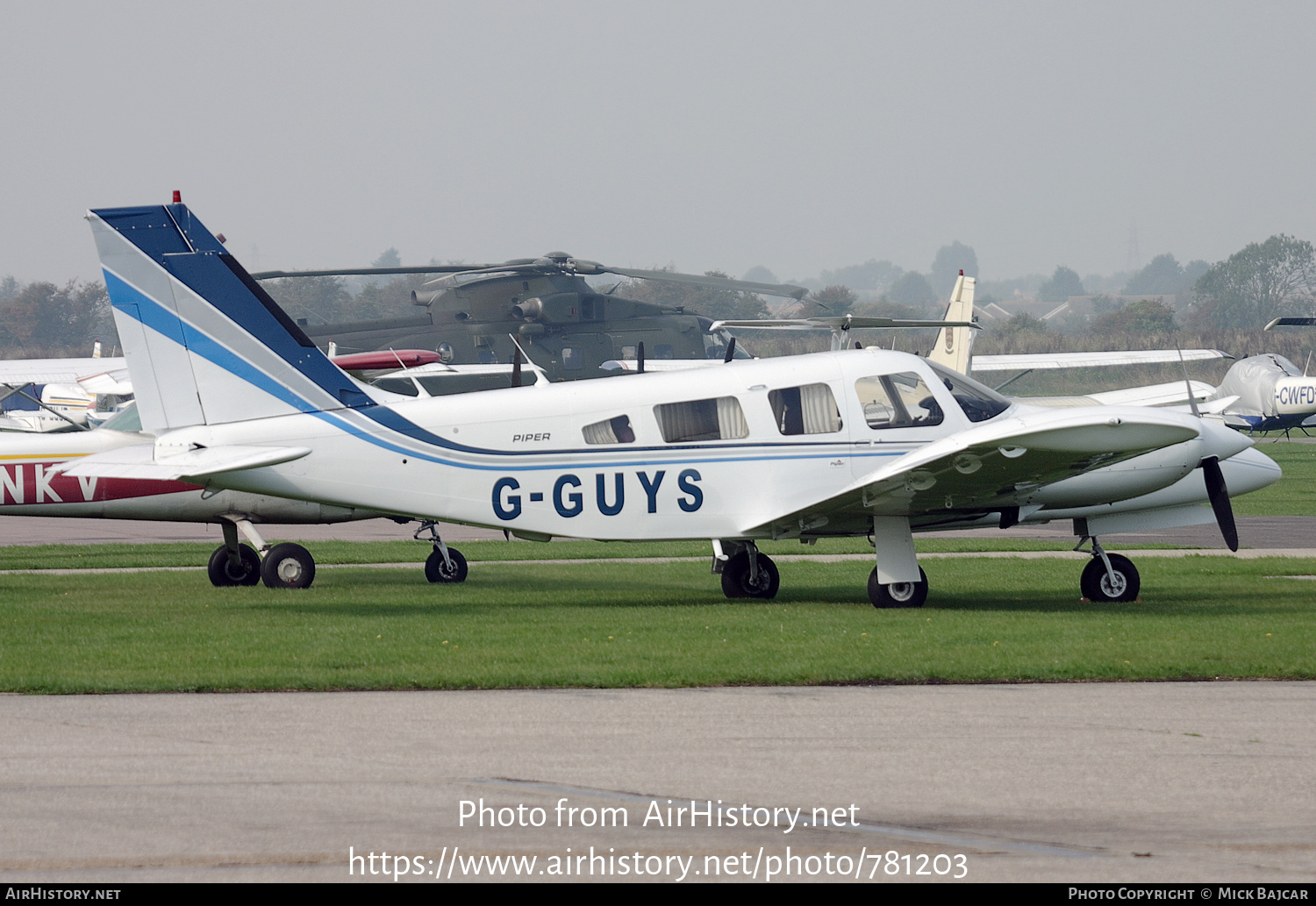 Aircraft Photo of G-GUYS | Piper PA-34-200T Seneca II | AirHistory.net #781203