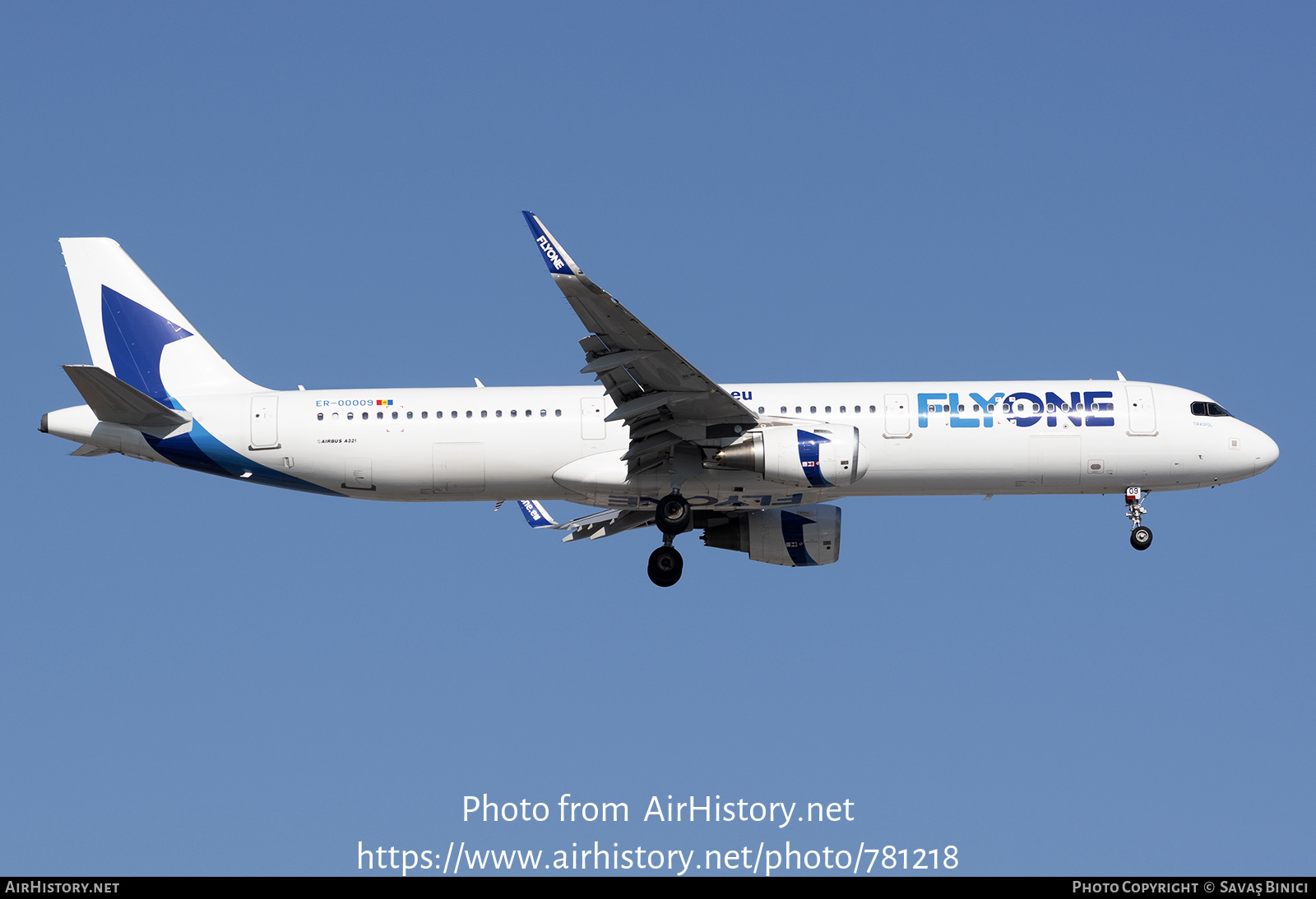 Aircraft Photo of ER-00009 | Airbus A321-211 | FlyOne | AirHistory.net #781218