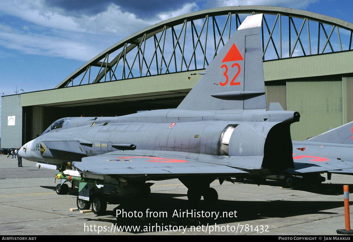 Aircraft Photo of 37432 | Saab JA37D Viggen | Sweden - Air Force | AirHistory.net #781432