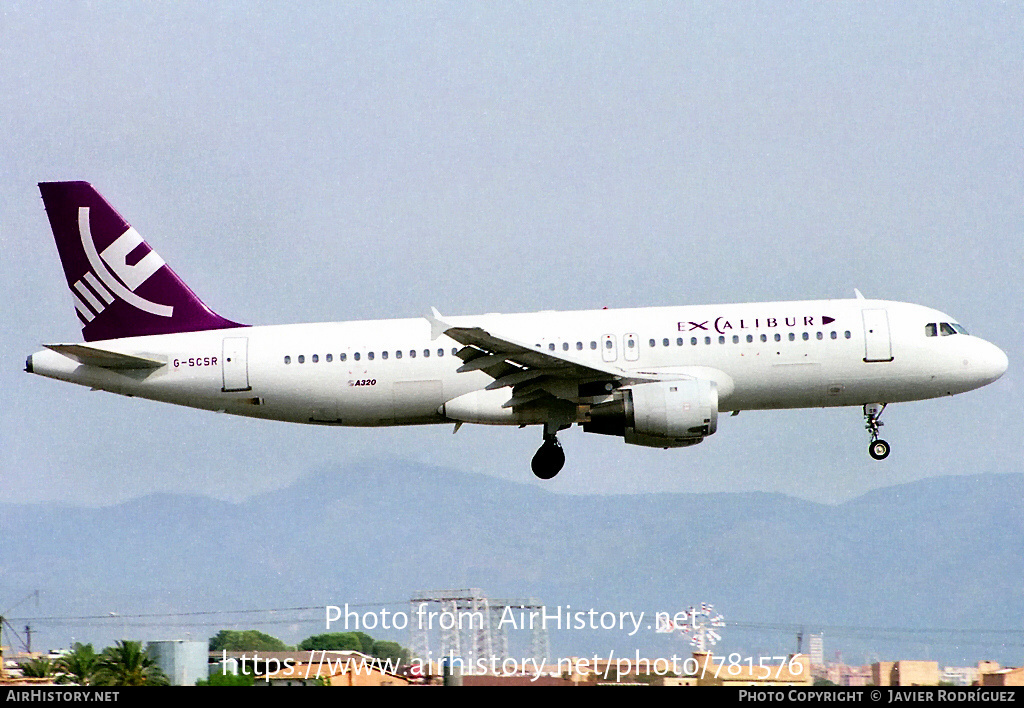 Aircraft Photo of G-SCSR | Airbus A320-212 | Excalibur | AirHistory.net #781576