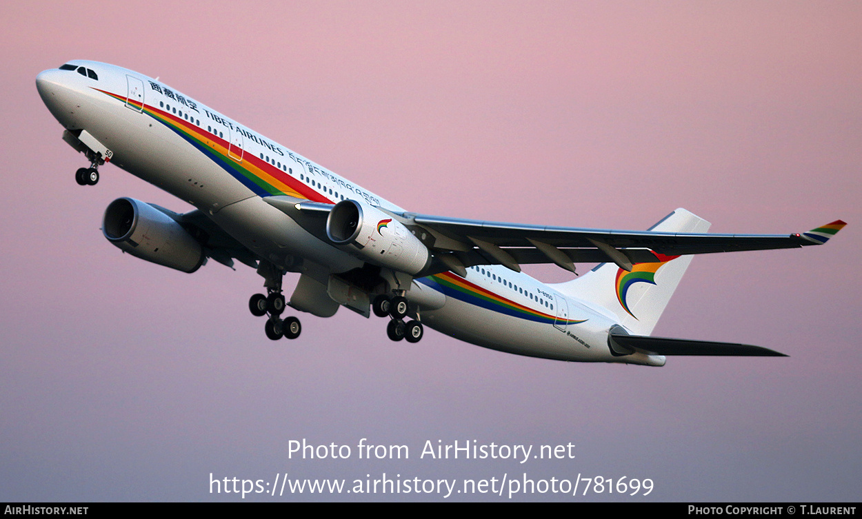 Aircraft Photo of B-8950 | Airbus A330-243 | Tibet Airlines | AirHistory.net #781699