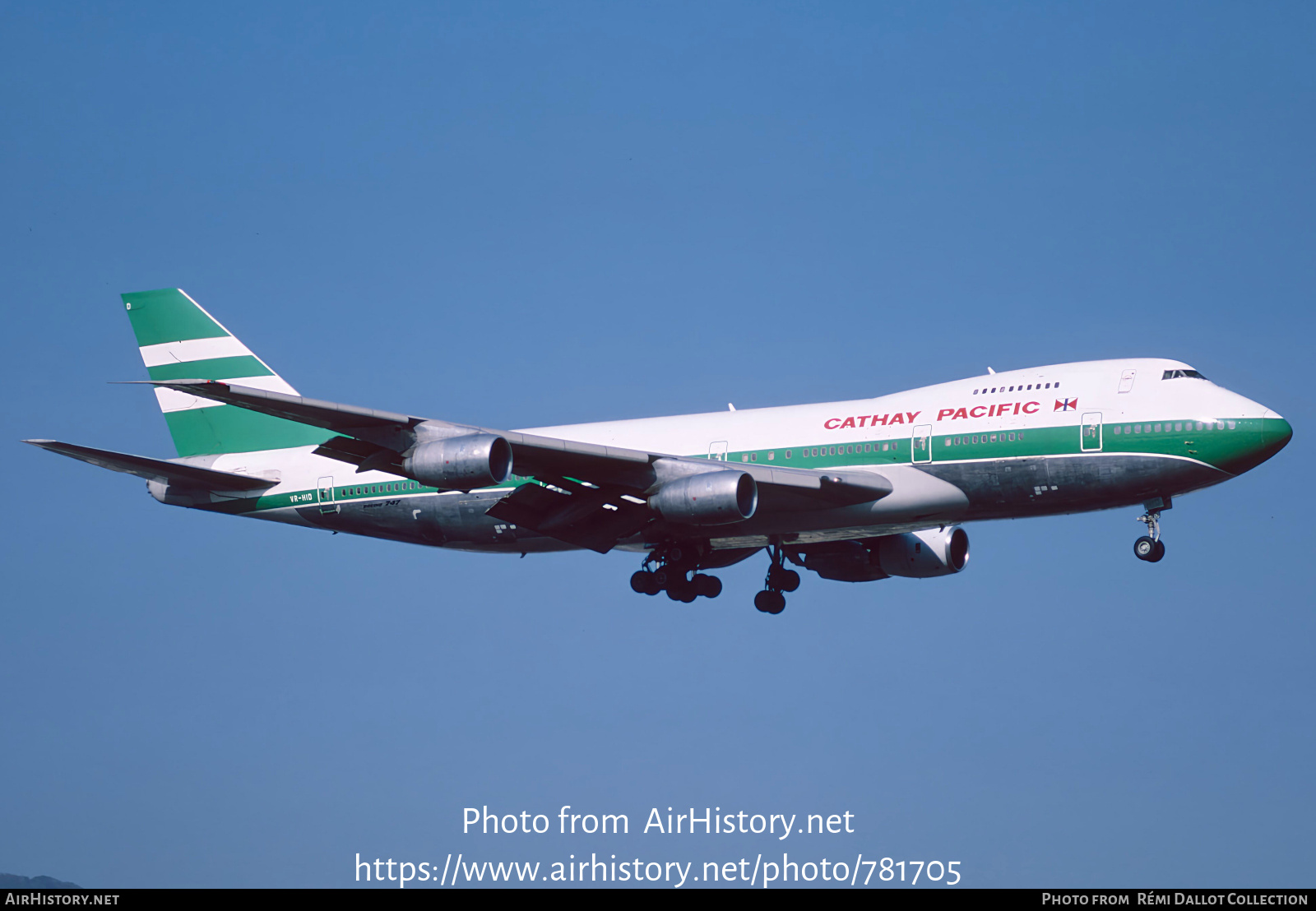 Aircraft Photo of VR-HID | Boeing 747-267B | Cathay Pacific Airways | AirHistory.net #781705