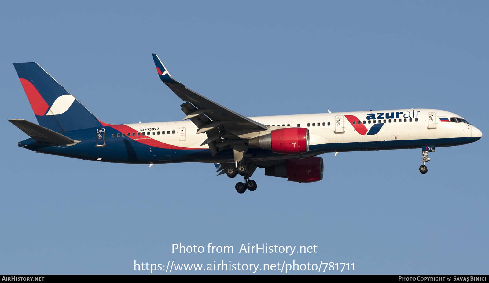 Aircraft Photo of RA-73072 | Boeing 757-2Q8 | Azur Air | AirHistory.net #781711