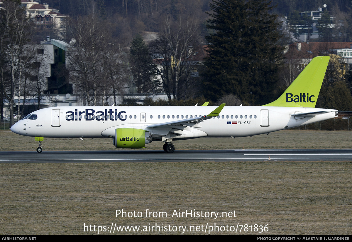 Aircraft Photo of YL-CSI | Bombardier CSeries CS300 (BD-500-1A11) | AirBaltic | AirHistory.net #781836