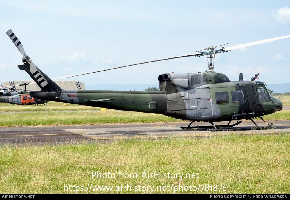 Aircraft Photo of EJC4207 | Bell UH-1N Iroquois | Colombia - Army | AirHistory.net #781876