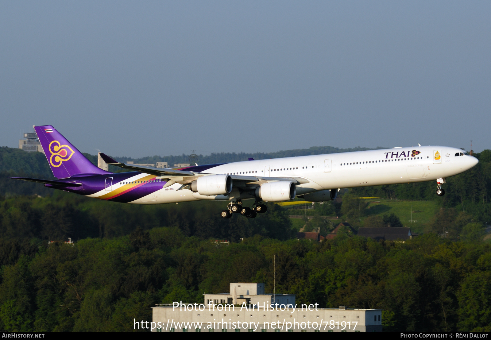 Aircraft Photo of HS-TNE | Airbus A340-642 | Thai Airways International | AirHistory.net #781917