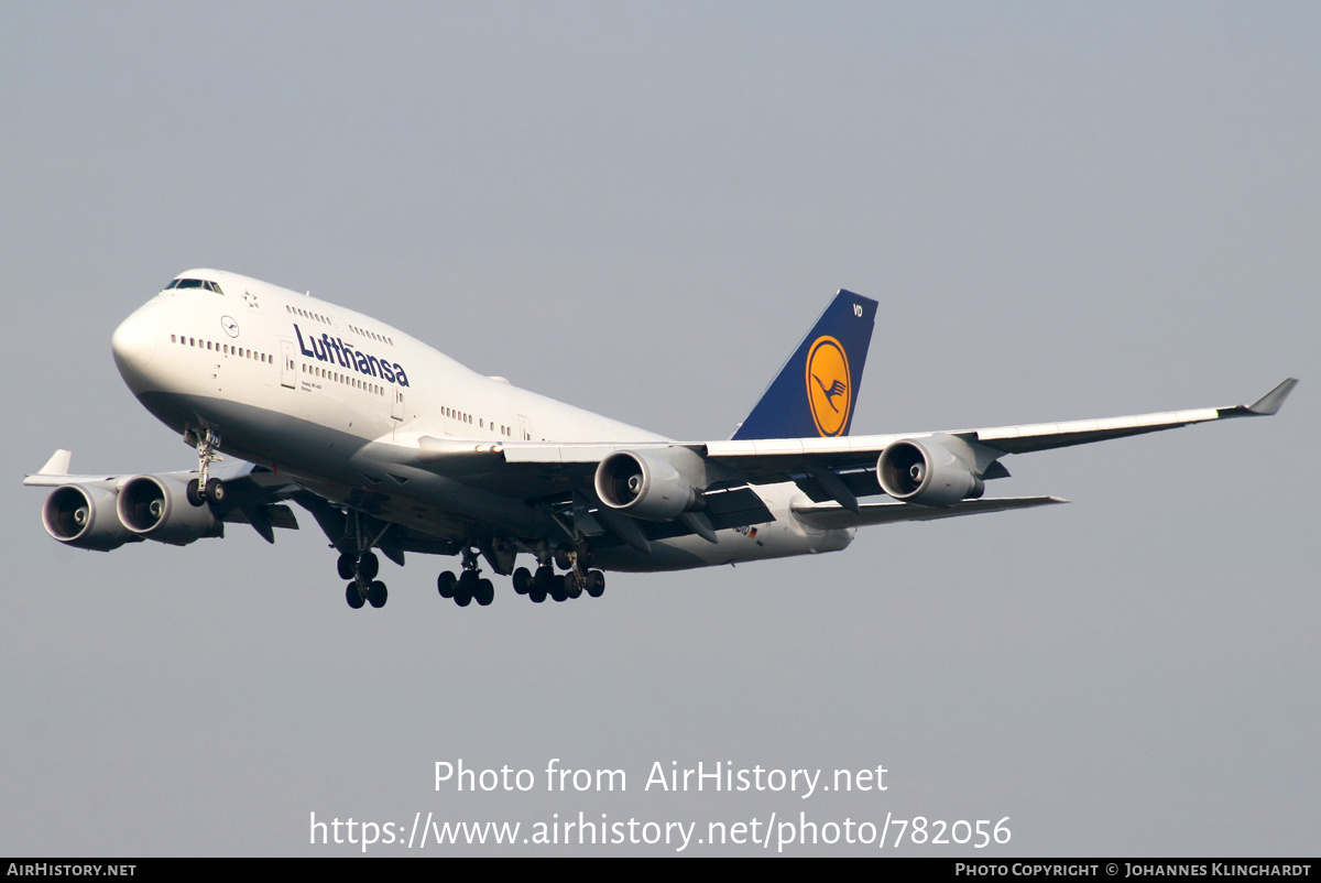 Aircraft Photo of D-ABVD | Boeing 747-430 | Lufthansa | AirHistory.net #782056