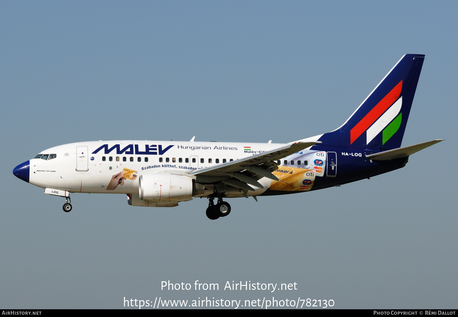 Aircraft Photo of HA-LOG | Boeing 737-6Q8 | Malév - Hungarian Airlines | AirHistory.net #782130