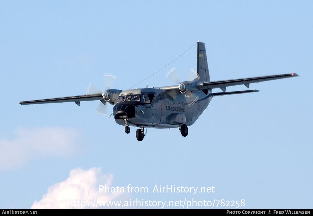 Aircraft Photo of EJC-1123 | CASA C-212-100 Aviocar | Colombia - Army | AirHistory.net #782258