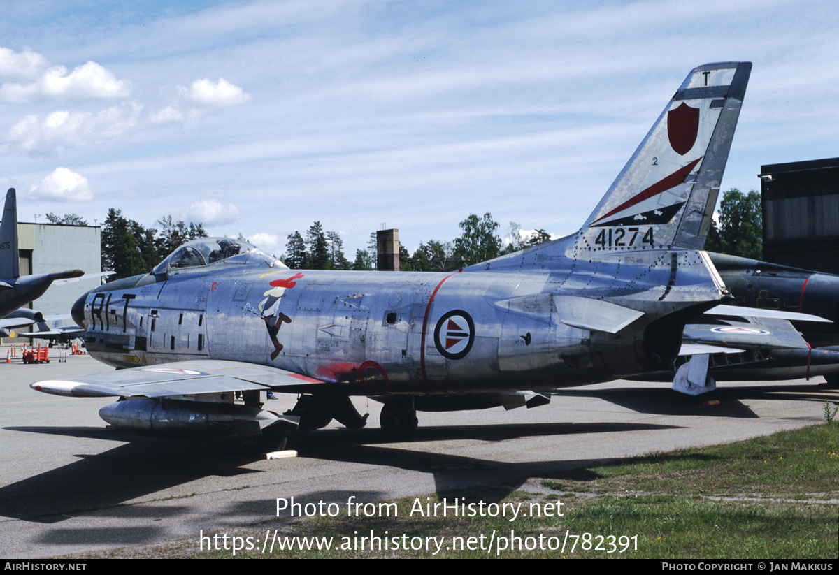 Aircraft Photo of 54-1274 / 41274 | North American F-86K Sabre | Norway - Air Force | AirHistory.net #782391