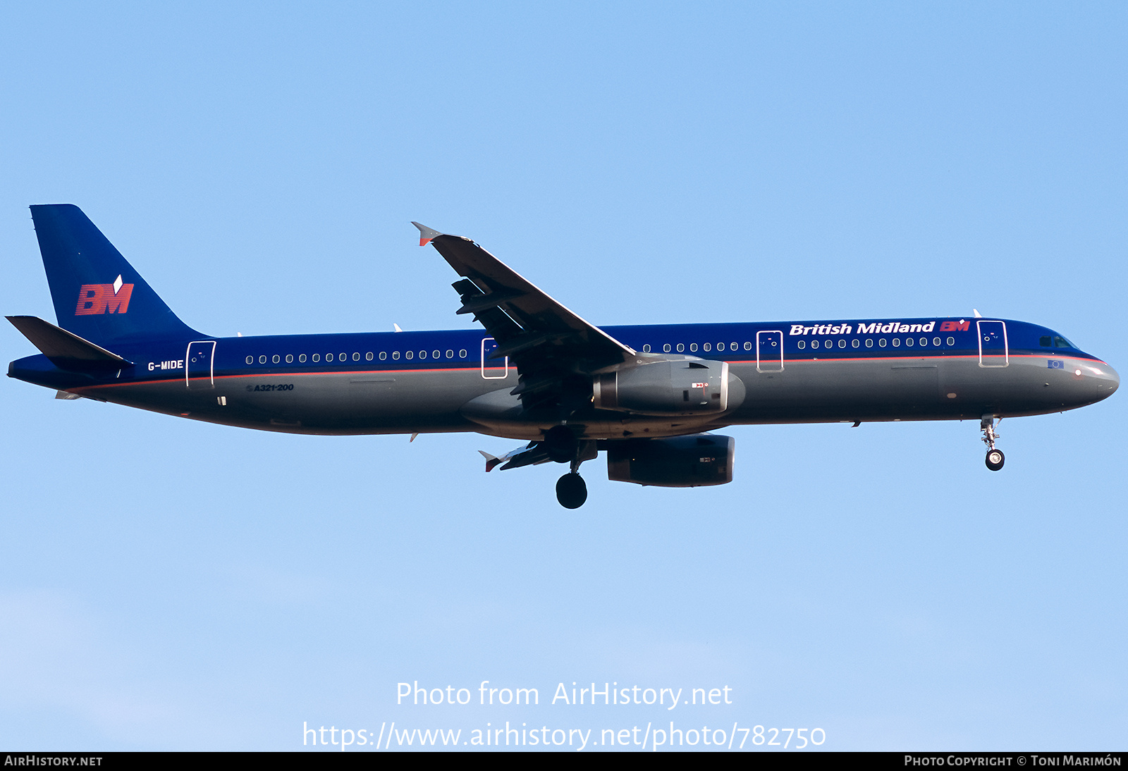 Aircraft Photo of G-MIDE | Airbus A321-231 | British Midland Airways - BMA | AirHistory.net #782750