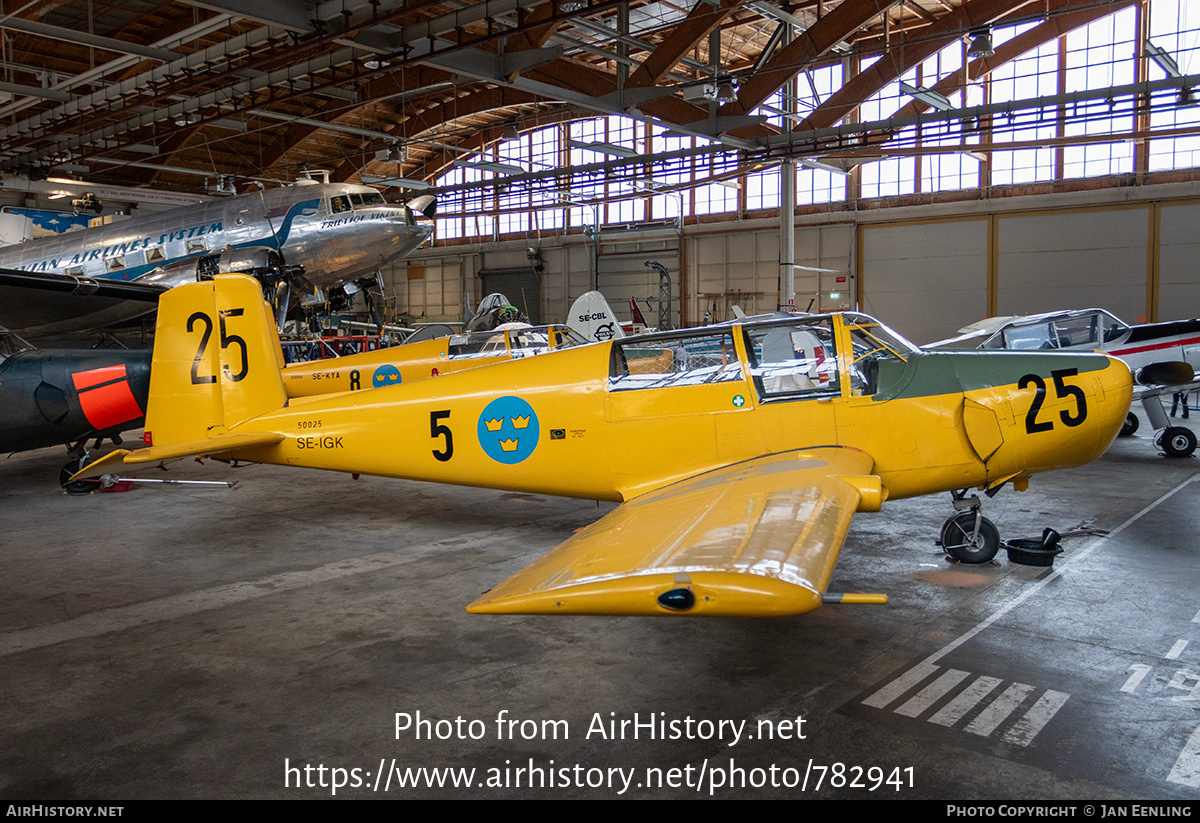 Aircraft Photo of SE-IGK / 50025 | Saab Sk50B Safir (91B) | Sweden - Air Force | AirHistory.net #782941