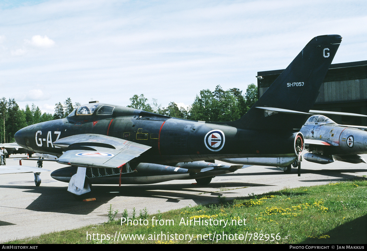 Aircraft Photo of 51-17053 | Republic RF-84F Thunderflash | Norway - Air Force | AirHistory.net #782956