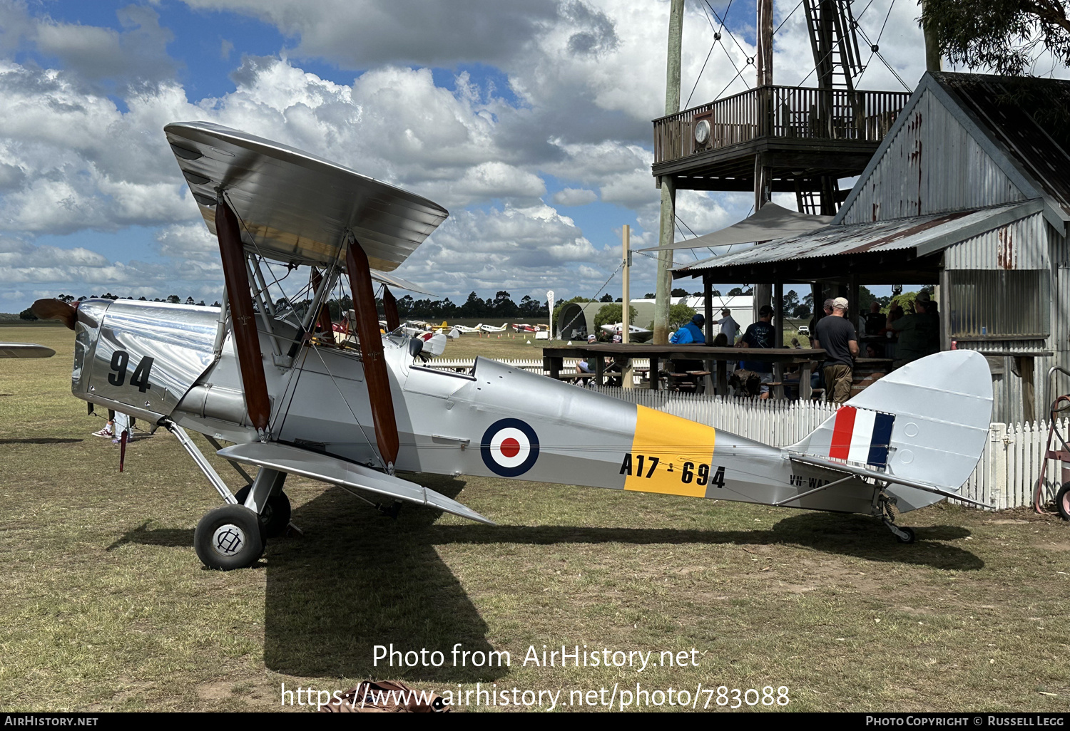 Aircraft Photo of VH-WAP / A17-694 | De Havilland D.H. 82A Tiger Moth | Australia - Air Force | AirHistory.net #783088