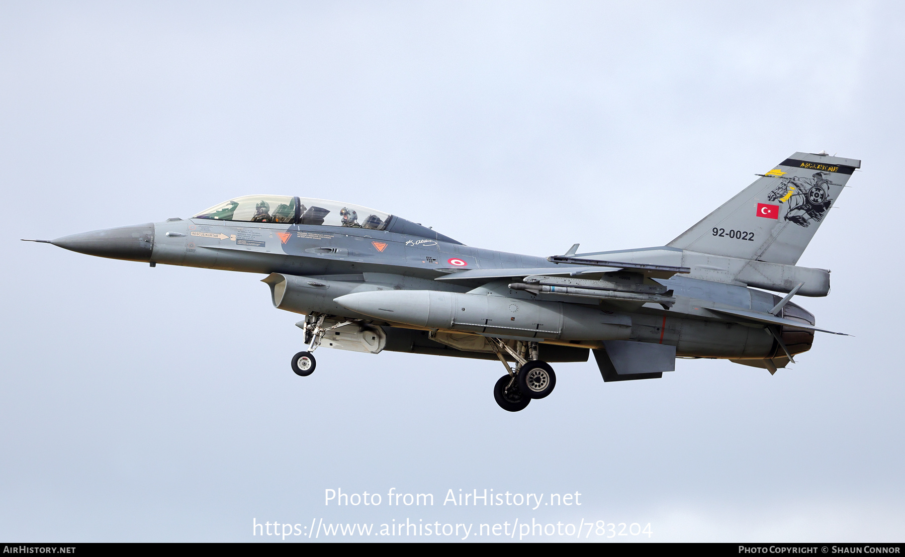 Aircraft Photo of 92-0022 | Lockheed Martin F-16D Fighting Falcon | Turkey - Air Force | AirHistory.net #783204